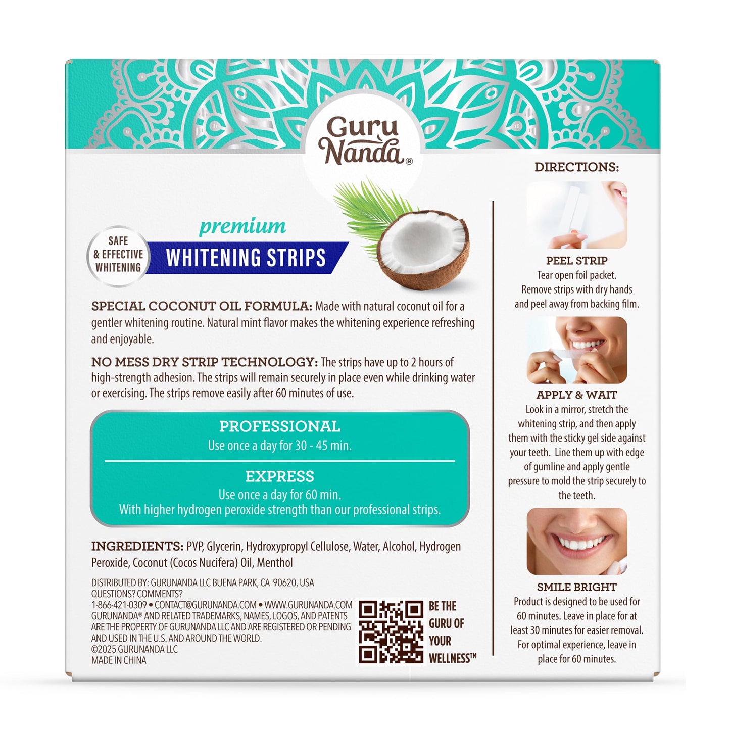 GuruNanda Teeth Whitening Strips